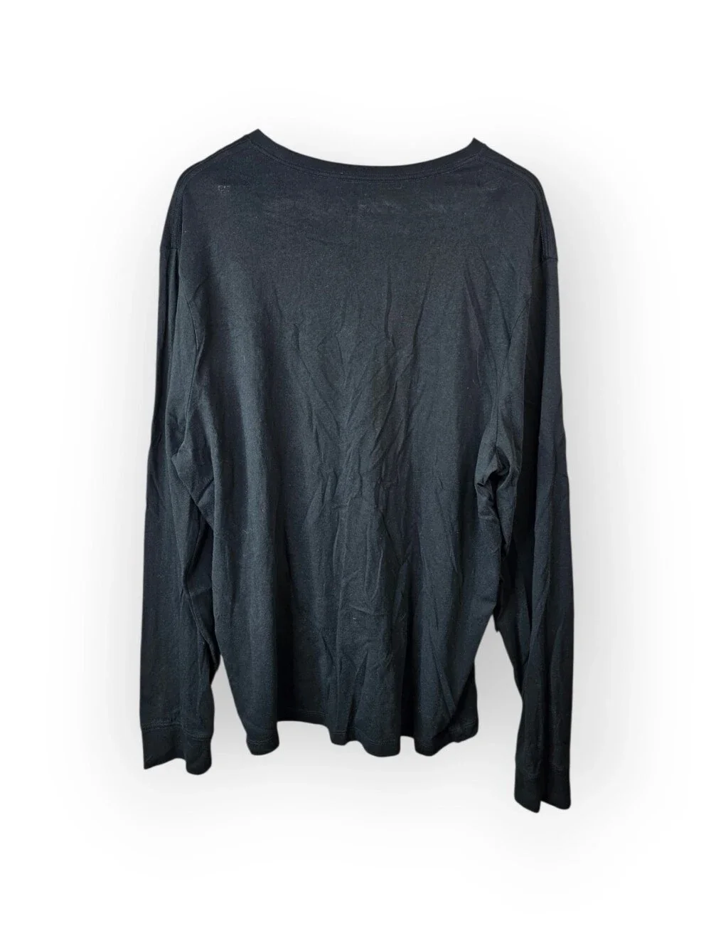 J.Crew Washed Long Sleeve T-Shirt Men's 2XL Black Crew Neck Cotton Tee